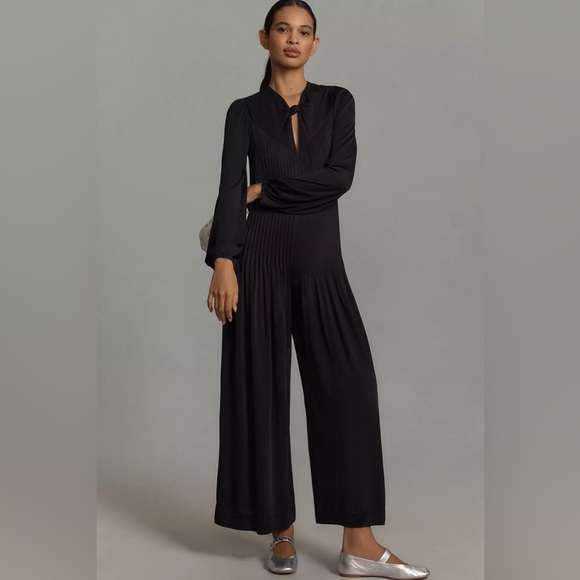 Farm Rio Long Sleeve Knot Jumpsuit Large B1807 - Picture 1 of 10